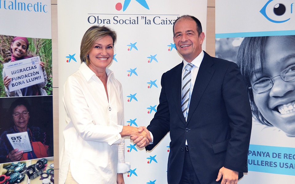 Fundació Bona Llum Oftalmedic y Obra Social “la Caixa” renuevan su acuerdo de colaboración para atender la salud ocular de los más desfavorecidos